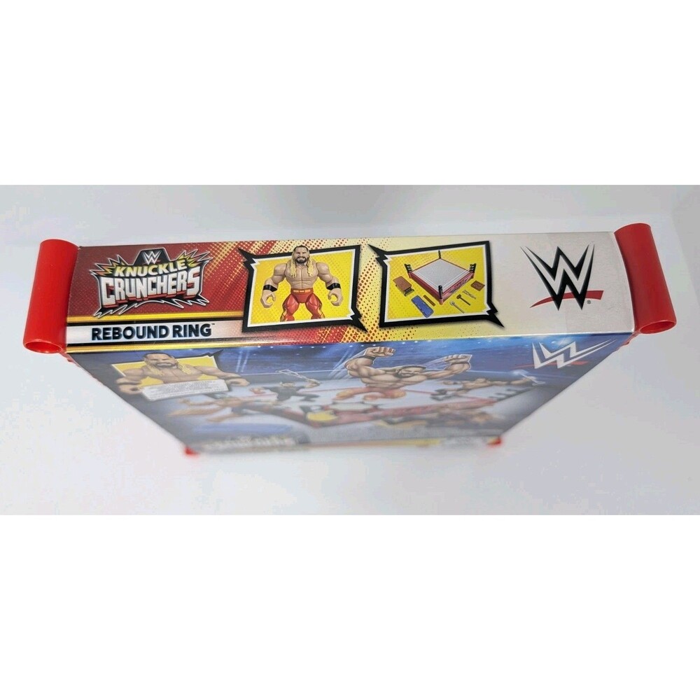 Mattel WWE Knuckle Crunchers Rebound Ring Playset & Seth Rollins Figure RARE ๐ฅ - Picture 8 of 12
